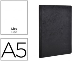 Libreta encolada Age-Bag A5 96h liso tapa cartulina color negro